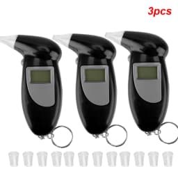 Portable Breath Alcohol Tester Handheld Breathalyzer Alcotest Alcohol Test Tools Backlight Digital Set Car Accessories Universal
