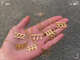 Stainless Steel Angel Number Lucky Numbers Necklaces 111 222 333 444 555 777 888 999 666 000 Pendant Necklace Charms Jewelry