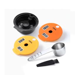60/180200/220ML Reusable Coffee Capsule Pods for BOSCH-s Machine Tassimo Refillable Filter Pod Silicone Lid Replacement