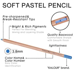 KALOUR Premium Charcoal Colored Pencils Set of 72/50 Colors, Artists Soft Core Pro Pastel Chalk Drawing Tools, Portable Tin Box