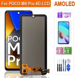 6,79" Super AMOLED Display MZB0B5VIN 2201117PI 2201117PG LCD For Xiaomi Poco M4 Pro 4G LCD Touch Screen Digitizer Assembly