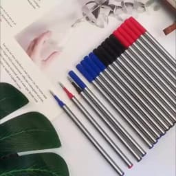 3/20 PCS Metal Refills 0.5mm for Roller Ballpoint Pen Business Pen Ball Pen Refills 11cm Length Office School Supply Stationery
