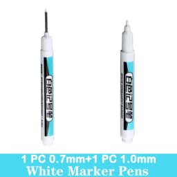 1/5 PCS White Marker Pens Oily Waterproof White Graffiti Sketching Markers Stationery Deep Hole Marker White Permanent Paint
