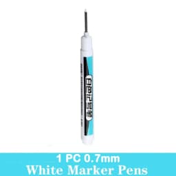 1/5 PCS White Marker Pens Oily Waterproof White Graffiti Sketching Markers Stationery Deep Hole Marker White Permanent Paint