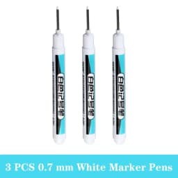 1/5 PCS White Marker Pens Oily Waterproof White Graffiti Sketching Markers Stationery Deep Hole Marker White Permanent Paint