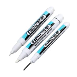 1/5 PCS White Marker Pens Oily Waterproof White Graffiti Sketching Markers Stationery Deep Hole Marker White Permanent Paint