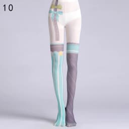 Japanese Style Floral Printed Tattoo Pantyhose Y2k Women Stylish Velvet Stockings Nightclub Tights Sweet Lolita Tattoo Pantyhose