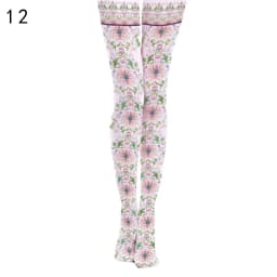 Japanese Style Floral Printed Tattoo Pantyhose Y2k Women Stylish Velvet Stockings Nightclub Tights Sweet Lolita Tattoo Pantyhose