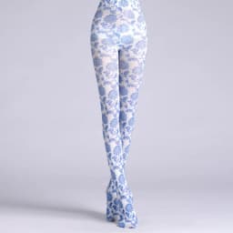 Japanese Style Floral Printed Tattoo Pantyhose Y2k Women Stylish Velvet Stockings Nightclub Tights Sweet Lolita Tattoo Pantyhose
