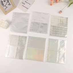 A5 Transparent Card book Loose Leaf 6-hole Photo Storage Inner Page Binder Collect Book Idol Photo Card Holder Photocards Album