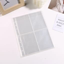 A5 Transparent Card book Loose Leaf 6-hole Photo Storage Inner Page Binder Collect Book Idol Photo Card Holder Photocards Album
