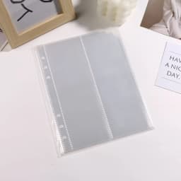 A5 Transparent Card book Loose Leaf 6-hole Photo Storage Inner Page Binder Collect Book Idol Photo Card Holder Photocards Album