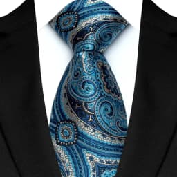 Luxury 8CM Mens Necktie Paisley Floral Ties For Man Jacquard Woven Business Party Accessories Neck Tie For Man