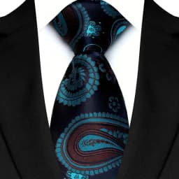 Luxury 8CM Mens Necktie Paisley Floral Ties For Man Jacquard Woven Business Party Accessories Neck Tie For Man