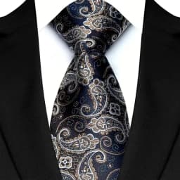 Luxury 8CM Mens Necktie Paisley Floral Ties For Man Jacquard Woven Business Party Accessories Neck Tie For Man