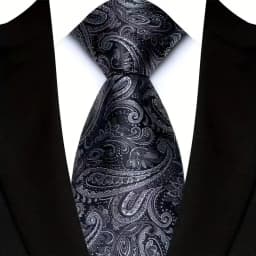 Luxury 8CM Mens Necktie Paisley Floral Ties For Man Jacquard Woven Business Party Accessories Neck Tie For Man
