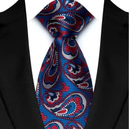 Luxury 8CM Mens Necktie Paisley Floral Ties For Man Jacquard Woven Business Party Accessories Neck Tie For Man