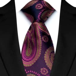 Luxury 8CM Mens Necktie Paisley Floral Ties For Man Jacquard Woven Business Party Accessories Neck Tie For Man