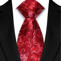 Luxury 8CM Mens Necktie Paisley Floral Ties For Man Jacquard Woven Business Party Accessories Neck Tie For Man