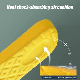Unisex Memory Foam Arch Support Insoles, Soft Comfort Shoe Pads, Shock Absorbing Inserts for Sneakers, Foot Care for Long Time