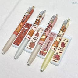 1Set Cartoon Kawaii Capybara Mechanical Pencil Set Cute School Office Writing Tools Creative Cartoon Pencils Stationery Gifts