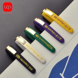 Aesthetic Stationery Cheap Stuff Colored 0.7mm Pens 2pcs/Set Red&Green&Purple&Yellow Ink Gold Kawaii Things