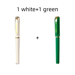 Aesthetic Stationery Cheap Stuff Colored 0.7mm Pens 2pcs/Set Red&Green&Purple&Yellow Ink Gold Kawaii Things