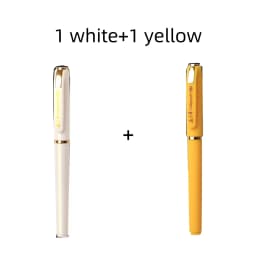 Aesthetic Stationery Cheap Stuff Colored 0.7mm Pens 2pcs/Set Red&Green&Purple&Yellow Ink Gold Kawaii Things
