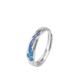 Anime Mo Dao Zu Shi Cosplay Couple Ring Wei WuXian Lan WangJi Lover Rings Ancient Style Jewelry Gift Prop Accessories