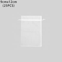 25Pcs/Set Organza Gauze Drawstring Bag Party Supply Christmas Favor Jewelry Packing Pouches Wedding Candy Pocket Gift Bags