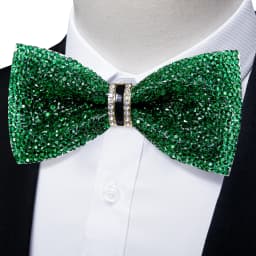 Shinny Rhinestone Diamond Bow Tie Pre-tied Bowknot for Wedding Prom Tuxedo Suits Black Red Green Butterfly Gift for Men