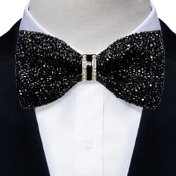 Shinny Rhinestone Diamond Bow Tie Pre-tied Bowknot for Wedding Prom Tuxedo Suits Black Red Green Butterfly Gift for Men