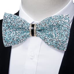 Shinny Rhinestone Diamond Bow Tie Pre-tied Bowknot for Wedding Prom Tuxedo Suits Black Red Green Butterfly Gift for Men