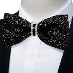 Shinny Rhinestone Diamond Bow Tie Pre-tied Bowknot for Wedding Prom Tuxedo Suits Black Red Green Butterfly Gift for Men
