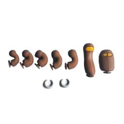 3D Toe Charms Fingers Set DIY Funny Toe Simulation Foot Thumbs Hole Shoe Decoration Summer Slippers Accessories