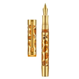 Asvine V169 Vacuum Filling Fountain Pen Luxury Elegant Transparent Acrylic Skeleton Hollow Carved Writing Supplies Stationery