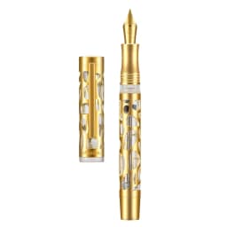 Asvine V169 Vacuum Filling Fountain Pen Luxury Elegant Transparent Acrylic Skeleton Hollow Carved Writing Supplies Stationery