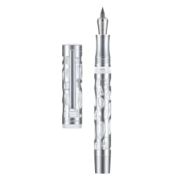 Asvine V169 Vacuum Filling Fountain Pen Luxury Elegant Transparent Acrylic Skeleton Hollow Carved Writing Supplies Stationery