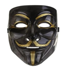 Halloween The V for Vendetta Party Cosplay Masque Mask Anonymous Guy Fawkes Fancy Dress Adult Costume Accessory Macka Mascaras