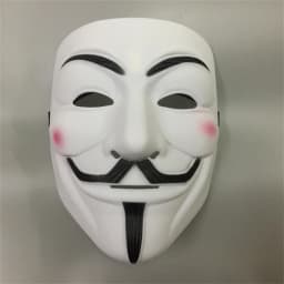 Halloween The V for Vendetta Party Cosplay Masque Mask Anonymous Guy Fawkes Fancy Dress Adult Costume Accessory Macka Mascaras