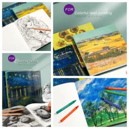 Blank Sketch Book for 20K 80 Sheets of Paper Art Students Learning To Draw Colored Lead Paintings Crayon Painting Art Supplies
