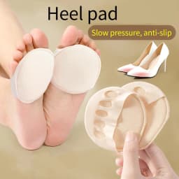 Five Toes Forefoot Pads for Women High Heels Half Insoles Calluses Corns Foot Care Absorbs Shock Socks Toe Pad Inserts