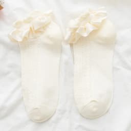 JK Woman Socks Solid Black White Lolita Lacework Ruffle Socks Summer Thin Kawaii Sweet Girls Cute Short Socks Women