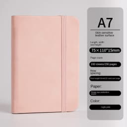 Mini Book A7 Small Notebook Portable Portable Notepad Small Pocket Skin Feeling Leather Waterproof Notes school supplies