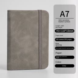 Mini Book A7 Small Notebook Portable Portable Notepad Small Pocket Skin Feeling Leather Waterproof Notes school supplies