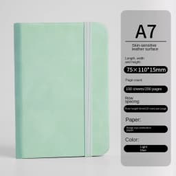 Mini Book A7 Small Notebook Portable Portable Notepad Small Pocket Skin Feeling Leather Waterproof Notes school supplies