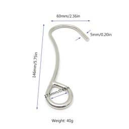  652D Scubas Dive Single Hook Heavy Duty Stainless Steel Reef Hook Dive Current Single Hook for Sailing, Drift Diving Durable