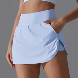 Women Gym Running Shorts Double Deck Quick Dry Gym Sport Shorts Fitness Jogging Workout Shorts With Pocket Sports Tight Short