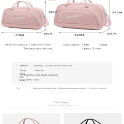 A lightweight suitcase suitable for carrying Large Capacity Students Folding Travel Bag Suitcase