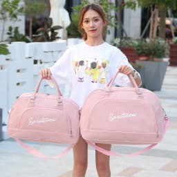 A lightweight suitcase suitable for carrying Large Capacity Students Folding Travel Bag Suitcase